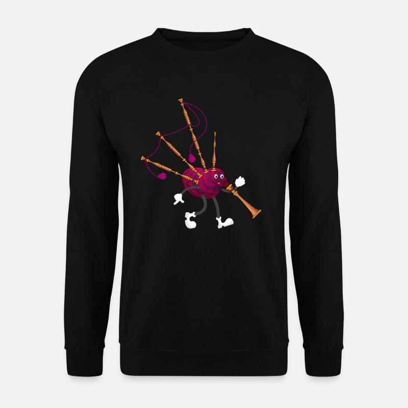 Bagpipe Musician Bagpiper - Funny Bagpipe Player - Unisex Pullover - Schwarz