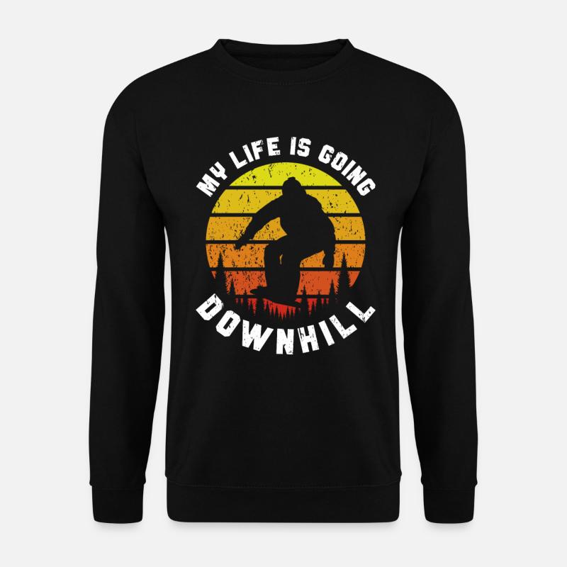 Snowboarding Art Snowboard Snowboarder - Unisex Sweatshirt - black