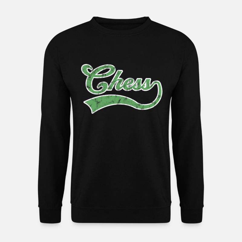 Chess Lettering - Unisex Sweatshirt - black