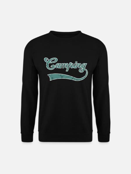 Camping lettering - Unisex Sweatshirt - black
