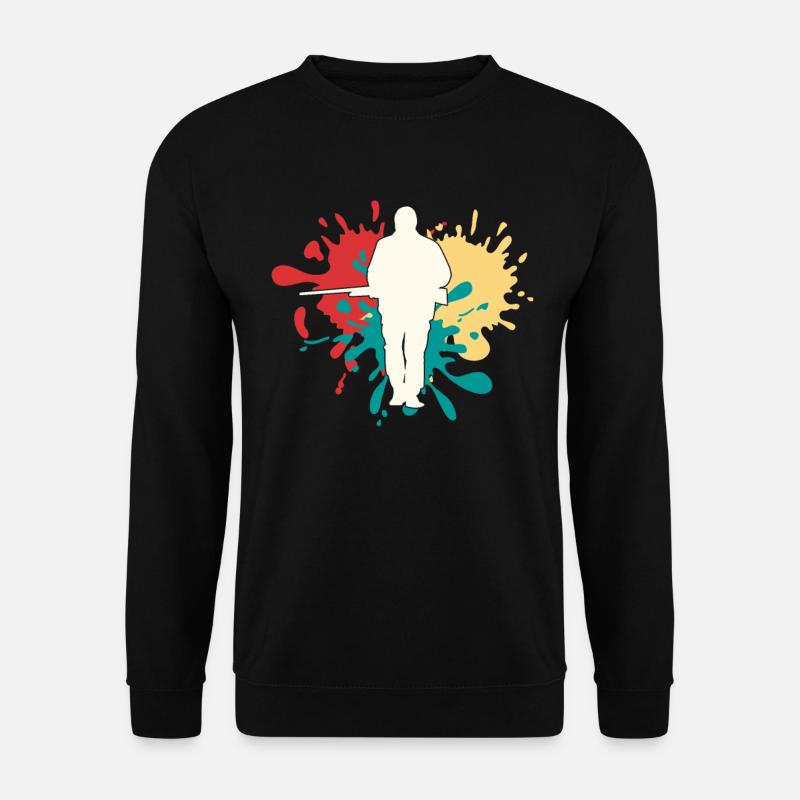 Silhouette de chasse chasseur - Sweat-shirt Unisexe - noir