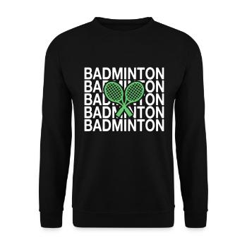 Badminton - Unisex Pullover - Schwarz - Vorne - Alina (178cm) & Michal (187cm)