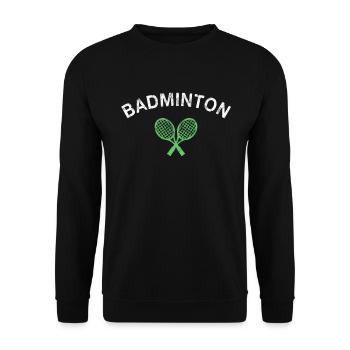 Badminton - Unisex Pullover - Schwarz - Vorne - Alina (178cm) & Michal (187cm)
