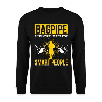 Bagpipe The Instrument For Smart People - Funny Ba - Unisex Sweatshirt - black - Front - Alina (178cm) & Michal (187cm)