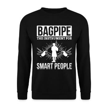 Bagpipe Player - Bagpipe The Instrument For Smart - Unisex Sweatshirt - black - Front - Alina (178cm) & Michal (187cm)