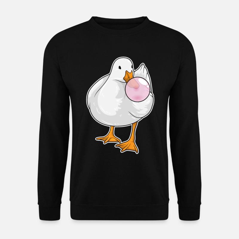 Duck chewing gum - Unisex Sweatshirt - black