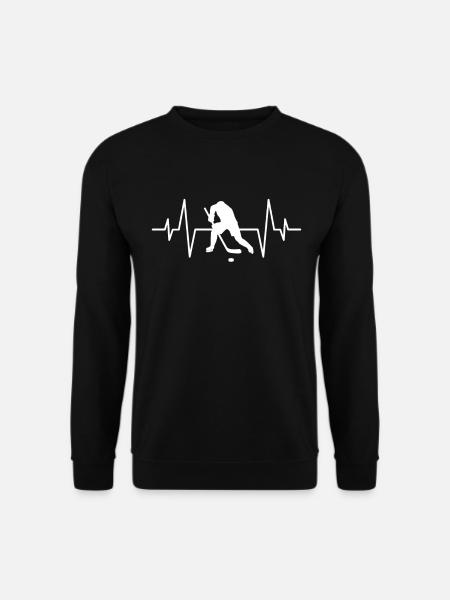 Eishockey Herzschlag - Unisex Pullover - Schwarz