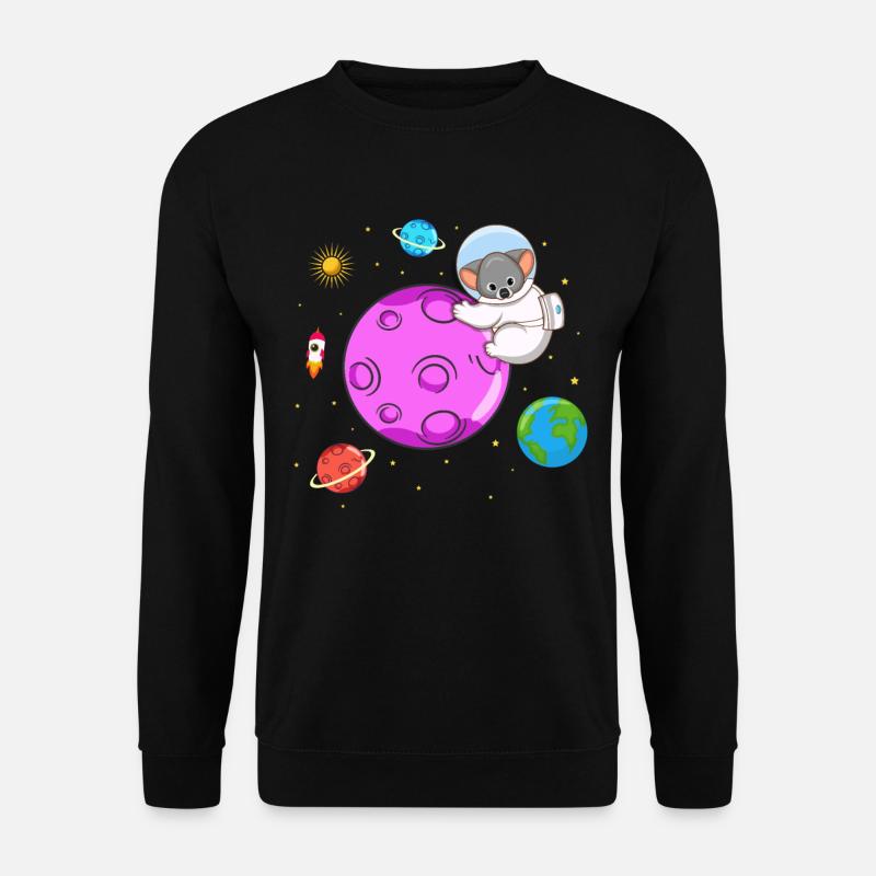 Koala-Liebhaber Koala-Flüsterer Pflanzenfresser - Unisex Pullover - Schwarz