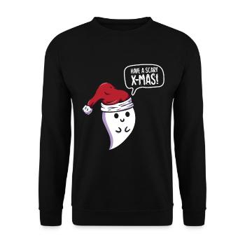 Effrayant Halloween Mignon Noël - Sweat-shirt Unisexe - noir - Devant - Alina (178cm) & Michal (187cm)