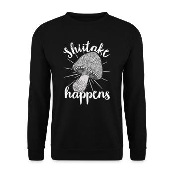 Cueilleur de champignons Chasseurs de champignons Amateurs de champignons Champignons Ferme de champignons - Sweat-shirt Unisexe - noir - Devant - Alina (178cm) & Michal (187cm)