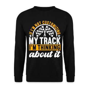 Slotcar Slotracing - Unisex Pullover - Schwarz - Vorne - Alina (178cm) & Michal (187cm)