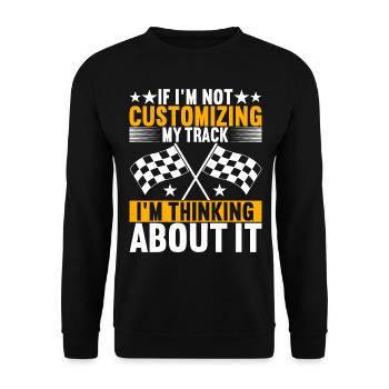 Slotcar Slotracing - Unisex Pullover - Schwarz - Vorne - Alina (178cm) & Michal (187cm)
