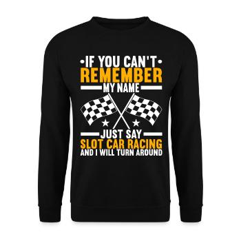 Slotcar Slotracing - Unisex Pullover - Schwarz - Vorne - Alina (178cm) & Michal (187cm)