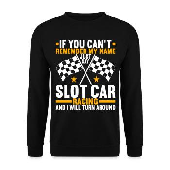 Slotcar Slotracing - Unisex Pullover - Schwarz - Vorne - Alina (178cm) & Michal (187cm)