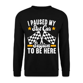 Slotcar Slotracing - Unisex Pullover - Schwarz - Vorne - Alina (178cm) & Michal (187cm)