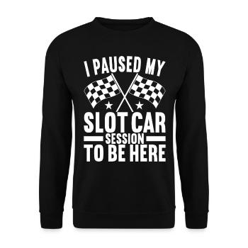 Slotcar Slotracing - Unisex Pullover - Schwarz - Vorne - Alina (178cm) & Michal (187cm)