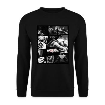 GTA Tattoo Style Retro Ink Inked - Unisex Sweatshirt - black - Front - Alina (178cm) & Michal (187cm)