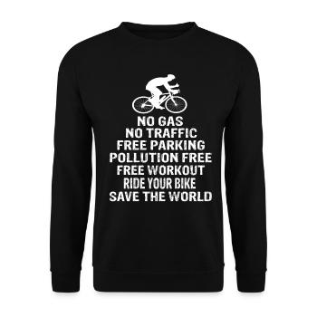 Racer - Unisex Sweatshirt - black - Front - Alina (178cm) & Michal (187cm)
