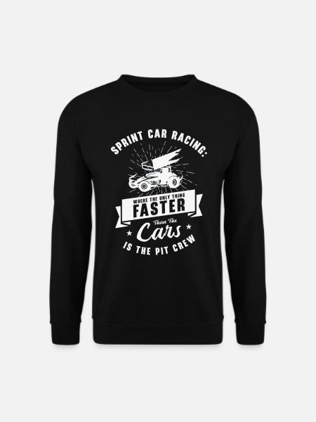 Sprint Car Dirt Track Racing - Unisex Pullover - Schwarz