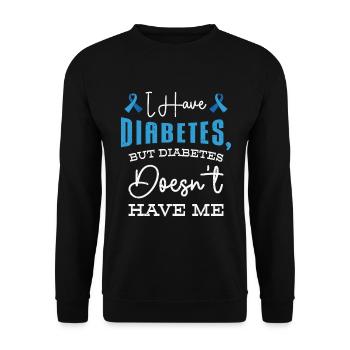 Diabetische Bauchspeicheldrüse - Unisex Pullover - Schwarz - Vorne - Alina (178cm) & Michal (187cm)