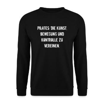 Pilates - Pilates: Die Kunst, Bewegung und - Unisex Pullover - Schwarz - Vorne - Alina (178cm) & Michal (187cm)