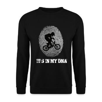Bmx Bike c’est dans mon ADN - Sweat-shirt Unisexe - noir - Devant - Alina (178cm) & Michal (187cm)