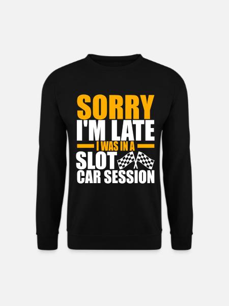 Slotcar Slotracing - Unisex Pullover - Schwarz