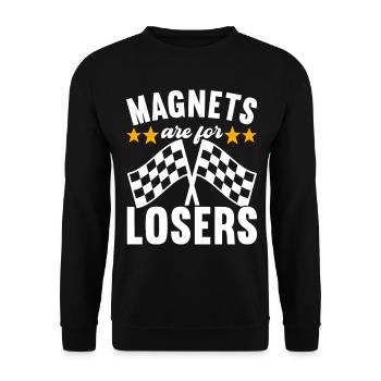 Slotcar Slotracing - Unisex Pullover - Schwarz - Vorne - Alina (178cm) & Michal (187cm)