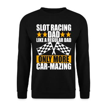 Slotcar Slotracing - Unisex Pullover - Schwarz - Vorne - Alina (178cm) & Michal (187cm)