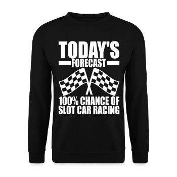 Slotcar Slotracing - Unisex Pullover - Schwarz - Vorne - Alina (178cm) & Michal (187cm)