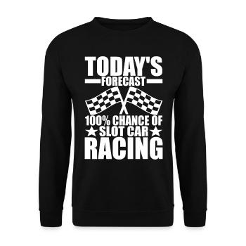 Slotcar Slotracing - Unisex Pullover - Schwarz - Vorne - Alina (178cm) & Michal (187cm)