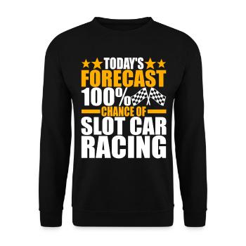 Slotcar Slotracing - Unisex Pullover - Schwarz - Vorne - Alina (178cm) & Michal (187cm)