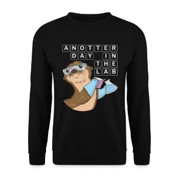 Chimiste Otter Spruch -Juste une journée de laboratoire - Sweat-shirt Unisexe - noir - Devant - Alina (178cm) & Michal (187cm)