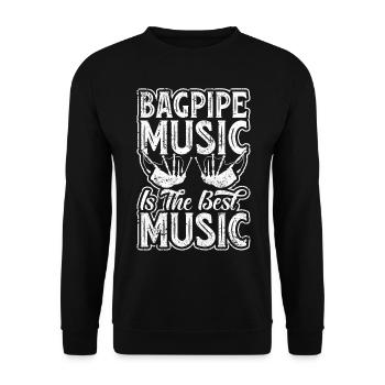 Bagpipes Music Is The Best Music - Bagpipe Instrum - Unisex Sweatshirt - black - Front - Alina (178cm) & Michal (187cm)
