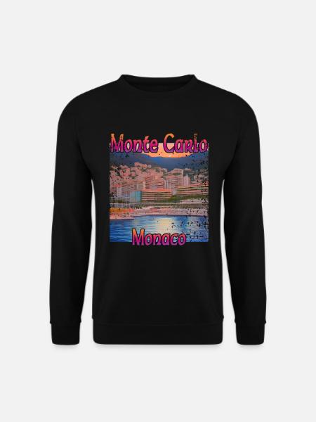Monte Carlo Sonnenuntergang - Unisex Pullover - Schwarz
