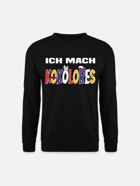 Karneval Ich mach Kokolores - Unisex Pullover - Schwarz