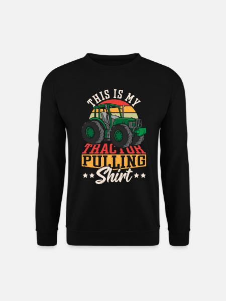 This Is My Tractor Pulling Shirt Tractorpulling - Unisex Pullover - Schwarz