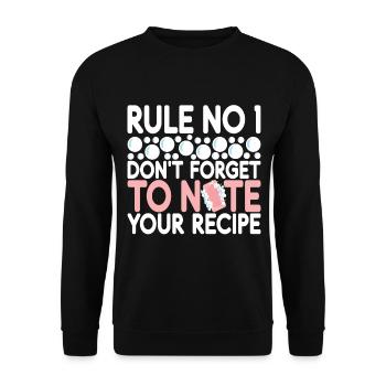 Savonnier fabrication de savon - Sweat-shirt Unisexe - noir - Devant - Alina (178cm) & Michal (187cm)