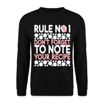 Savonnier fabrication de savon - Sweat-shirt Unisexe - noir - Devant - Alina (178cm) & Michal (187cm)