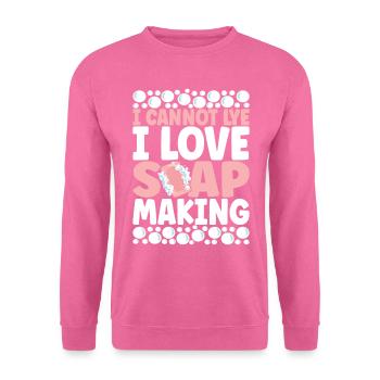 Savonnier fabrication de savon - Sweat-shirt Unisexe - rose - Devant