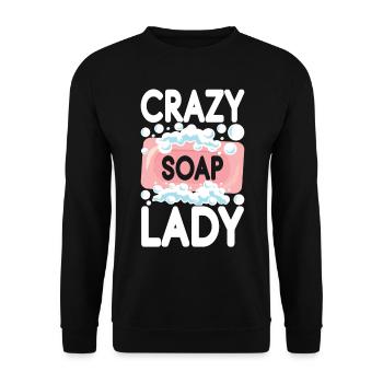 Savonnier fabrication de savon - Sweat-shirt Unisexe - noir - Devant - Alina (178cm) & Michal (187cm)
