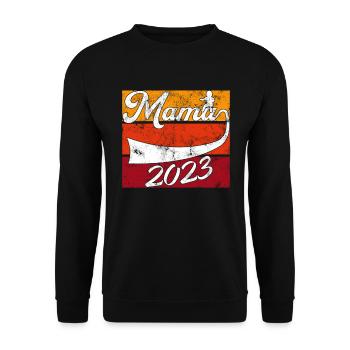 Mama 2023 - Unisex Pullover - Schwarz - Vorne - Alina (178cm) & Michal (187cm)