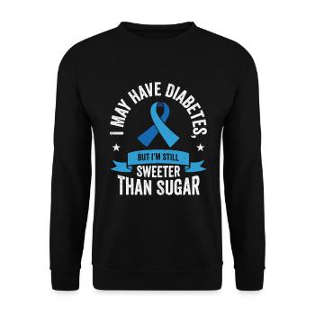 Diabetische Bauchspeicheldrüse - Unisex Pullover - Schwarz - Vorne - Alina (178cm) & Michal (187cm)