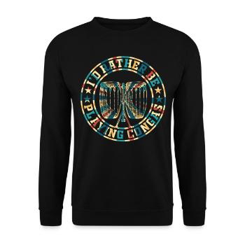 Je préfère jouer des congas - Conga Drums Conga D - Sweat-shirt Unisexe - noir - Devant - Alina (178cm) & Michal (187cm)