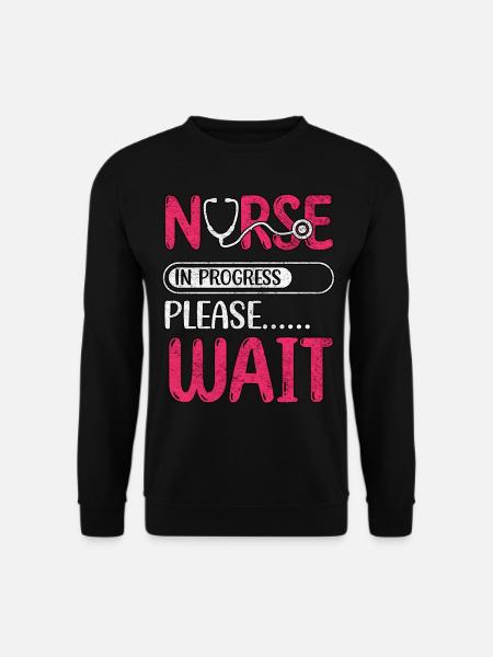 Infirmière en cours Veuillez attendre l’école d’infirmières - Sweat-shirt Unisexe - noir