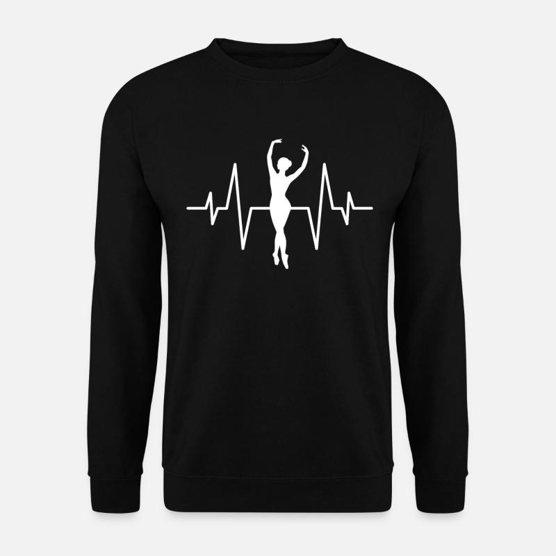 Ballet Dancing Dancer Heartbeat - Unisex Sweatshirt - black