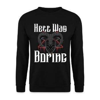 Satan Belzébuth Diable Gothique Pentagramme Mystique - Sweat-shirt Unisexe - noir - Devant - Alina (178cm) & Michal (187cm)