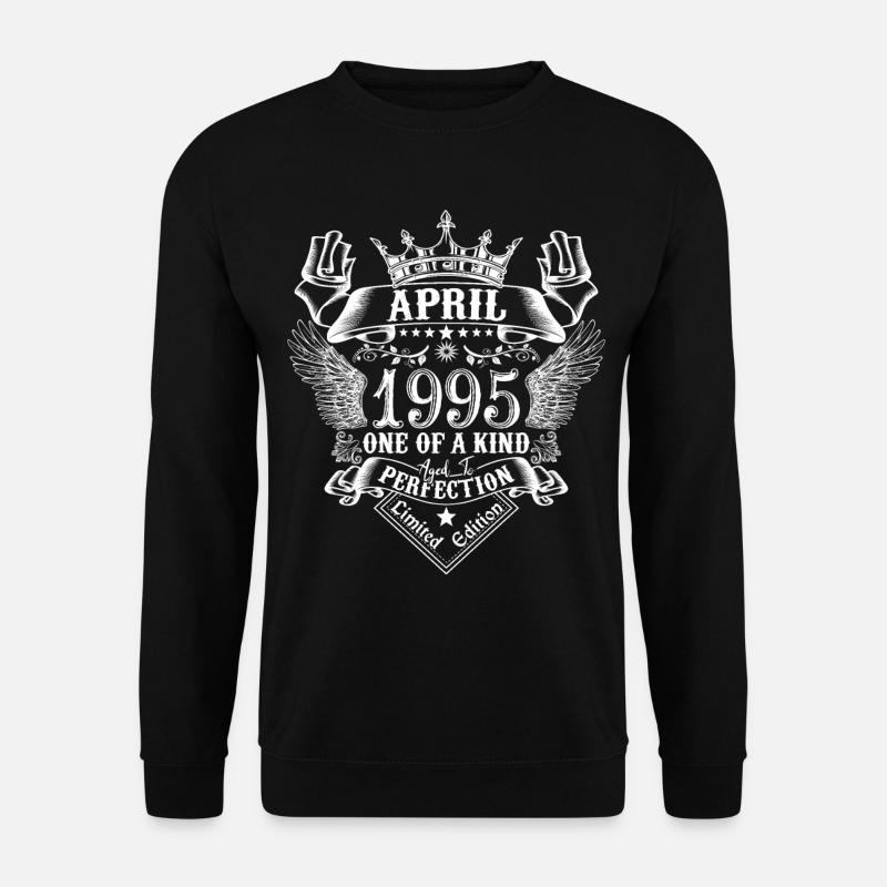 April 1995 Jahrestag April 1995 April - Unisex Pullover - Schwarz
