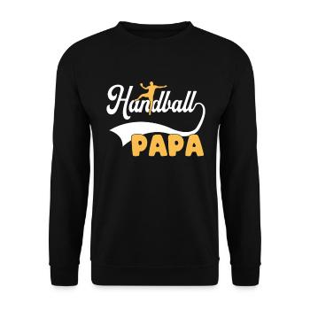 Papa Handball - Sweat-shirt Unisexe - noir - Devant - Alina (178cm) & Michal (187cm)