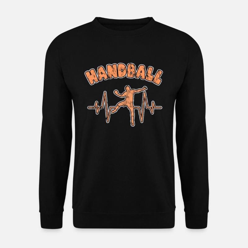 Handball heartbeat - Unisex Sweatshirt - black